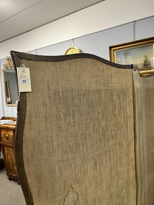 Lot 32 - A Vintage needlework four-fold room divide/screen
