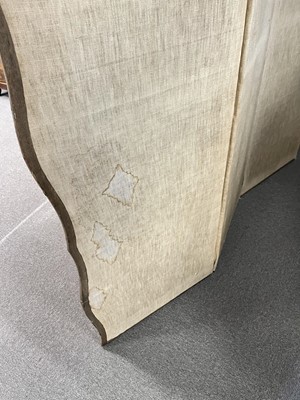Lot 32 - A Vintage needlework four-fold room divide/screen