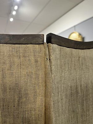 Lot 32 - A Vintage needlework four-fold room divide/screen