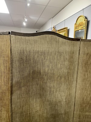 Lot 32 - A Vintage needlework four-fold room divide/screen