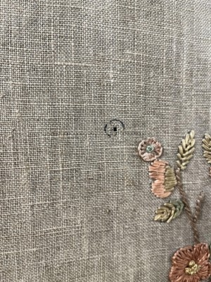 Lot 32 - A Vintage needlework four-fold room divide/screen