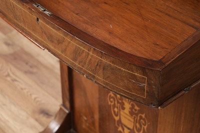Lot 14 - A Victorian inlaid walnut davenport