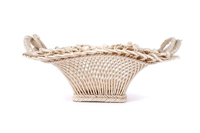 Lot 411 - A Belleek basket