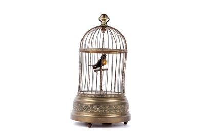 Lot 1248 - A late 19th Century singing bird cage automaton