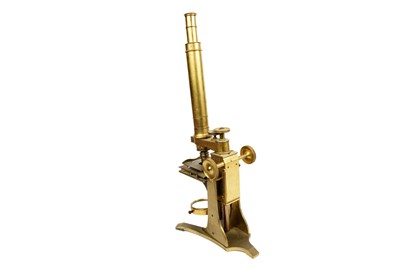 Lot 70 - A Victorian lacquered brass compound monocular microscope, by Andrew Ross, London