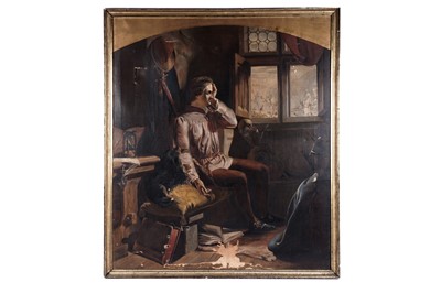 Lot 625 - After James Drummond - James I of Scotland Sees His Future Queen | oil