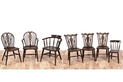 Lot 439 - Seven chairs