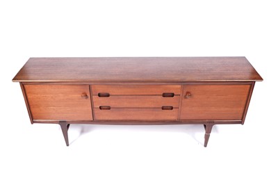 Lot 59 - A mid-20th Century teak and Afromosia matched dining room suite