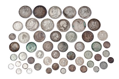 Lot 1284 - A selection of mostly 19th Century British silver coinage