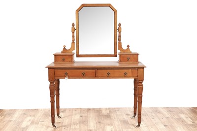 Lot 424 - A Victorian aesthetic taste ash dressing table