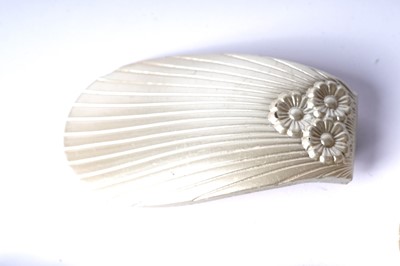 Lot 1509 - 1930s Art Deco seashell-inspired dress clips and buckles