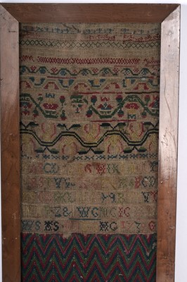 Lot 1483 - A George II needlework sampler
