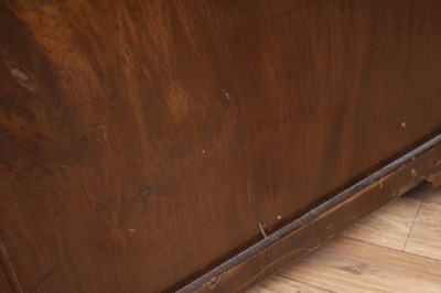 Lot 75 - A Victorian mahogany campaign chest of drawers
