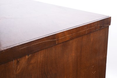 Lot 75 - A Victorian mahogany campaign chest of drawers