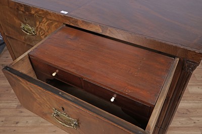 Lot 75 - A Victorian mahogany campaign chest of drawers