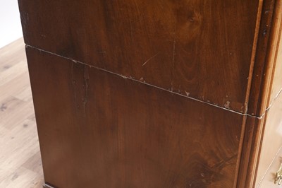 Lot 75 - A Victorian mahogany campaign chest of drawers