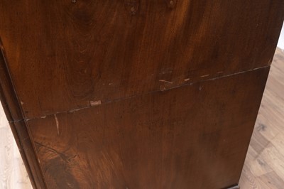 Lot 75 - A Victorian mahogany campaign chest of drawers