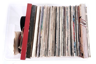 Lot 644 - The Beatles Box; and other vinyl albums and 7” singles, some signed