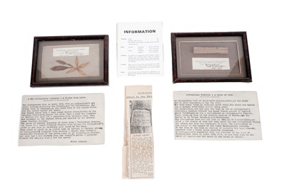 Lot 108 - A flower from the grave of Mrs David Livingstone; and other items