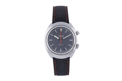 Lot 473 - Omega Chronostop: a stainless-steel cased wristwatch