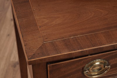 Lot 405 - A late Georgian inlaid mahogany side table