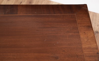 Lot 405 - A late Georgian inlaid mahogany side table