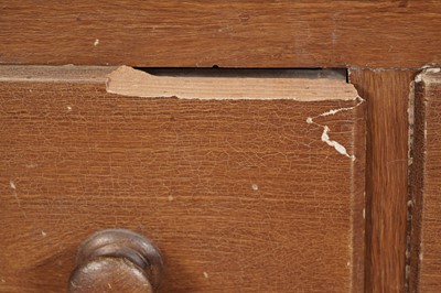 Lot 412 - A Victorian scumbled pine housekeeper’s cabinet