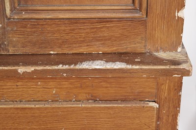 Lot 412 - A Victorian scumbled pine housekeeper’s cabinet