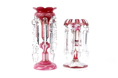 Lot 399 - Two Bohemian lustres