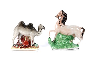 Lot 1093 - Two Staffordshire figures