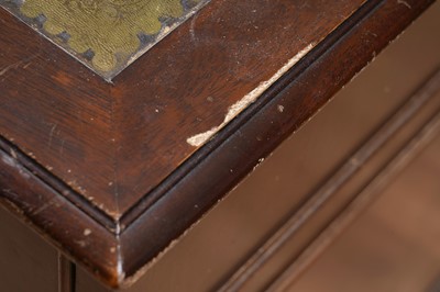 Lot 65 - A Georgian style mahogany pedestal desk