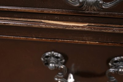 Lot 65 - A Georgian style mahogany pedestal desk