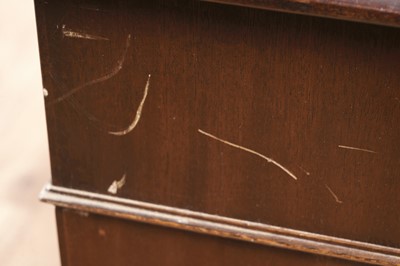 Lot 65 - A Georgian style mahogany pedestal desk
