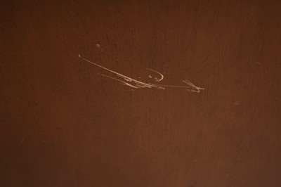 Lot 65 - A Georgian style mahogany pedestal desk