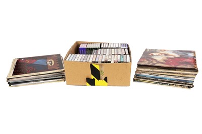 Lot 425A - Vinyl LPs and music cassettes - mainly popular music and movie soundtracks