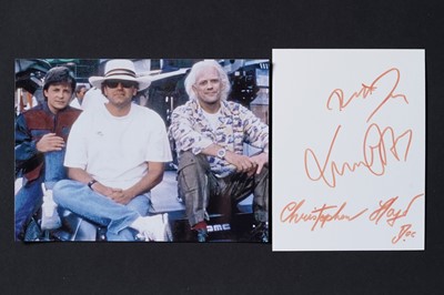 Lot 715 - Back To The Future cast and filmmaker signed autographs