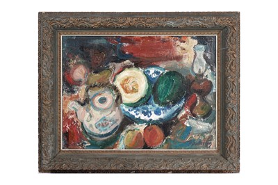 Lot 135 - Janette Anderson - Still Life with Melon | oil