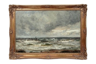 Lot 1014 - John Falconar Slater - Storm Clouds and Sea Spray | oil