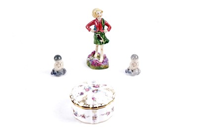 Lot 335 - A Royal Worcester ceramic figure of 'Scotland'; and other ceramics