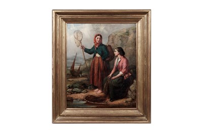 Lot 721 - James Stokeld - The Two Fishergirls | oil