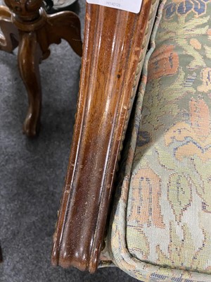 Lot 118 - Liberty: a pair of 20th Century mahogany framed Georgian style armchairs