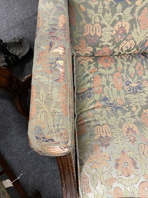 Lot 118 - Liberty: a pair of 20th Century mahogany framed Georgian style armchairs