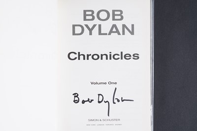 Lot 426 - A Bob Dylan autographed first edition copy of Chronicles Volume One