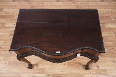 Lot 119 - A Victorian carved mahogany side table
