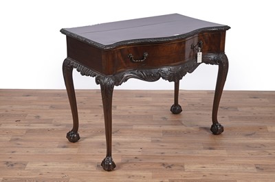 Lot 119 - A Victorian carved mahogany side table