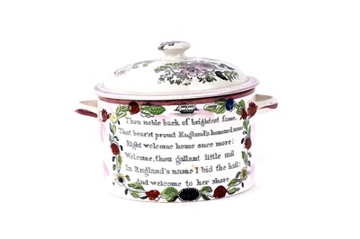 Lot 1147 - A 19th Century Sunderland lustre twin-handled jar and cover