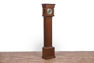 Lot 194 - An early 20th Century inlaid and banded mahogany longcase clock