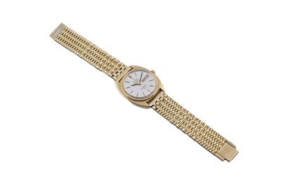 Lot 709 - Omega Constellation Chronometer: a gold capped steel cased automatic wristwatch