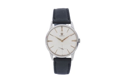 Lot 460 - Omega: a stainless steel cased manual wind wristwatch