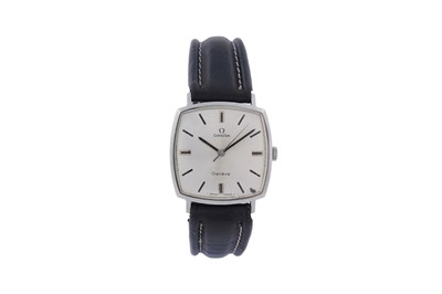 Lot 469 - Omega: a stainless steel cased manual wind wristwatch